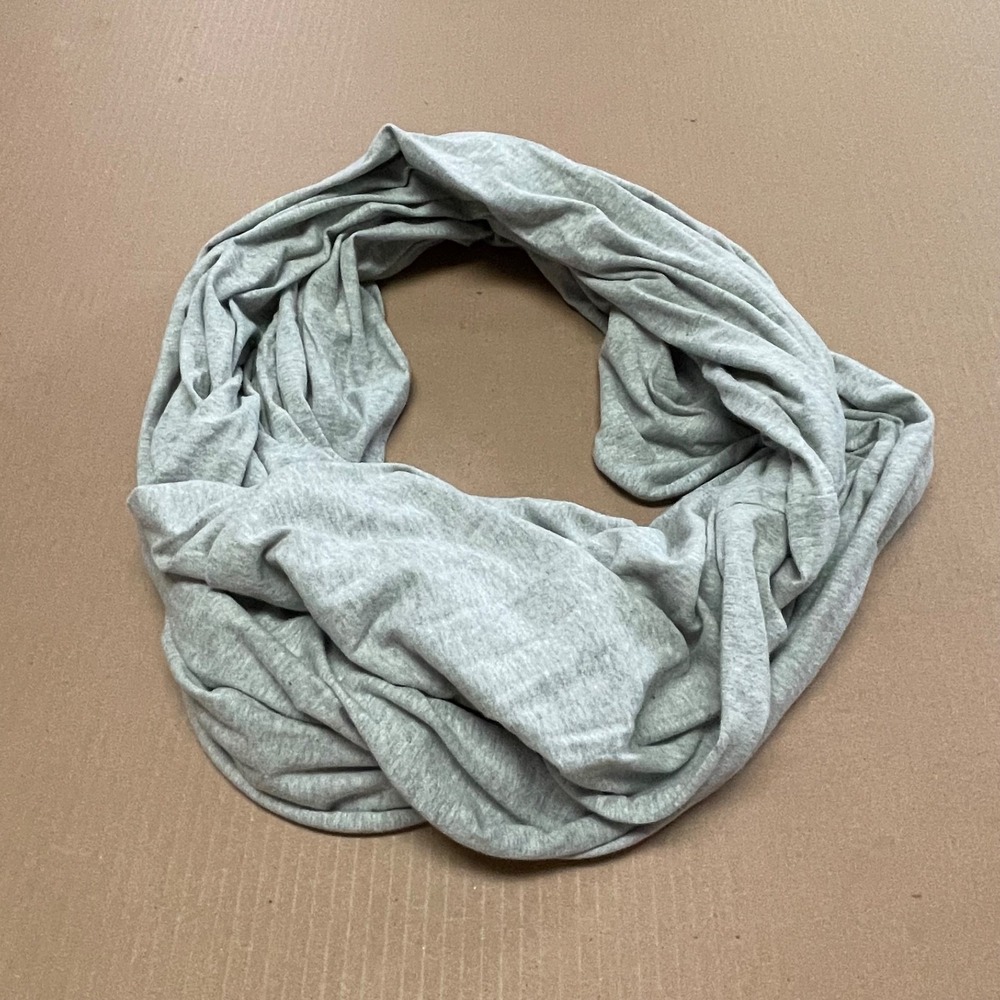 Levis Gray‎ Tube Cotton Poplin Infinity Scarf 90" Round Denim Classic